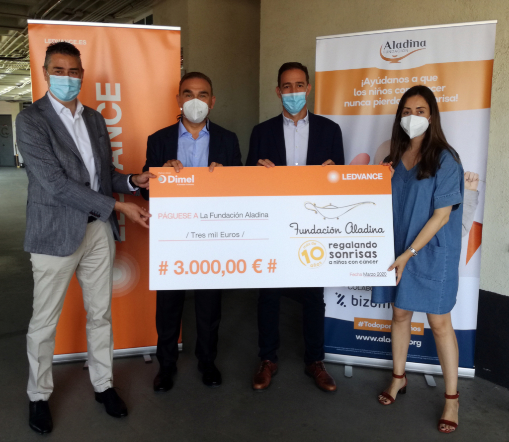 Ledvance y Sonepar Ibérica entregan 3.000 euros a la Fundación Aladina